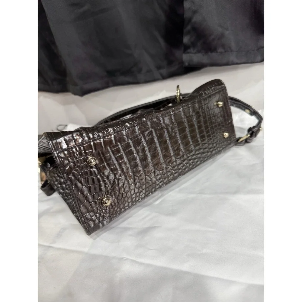 BRAHMIN Anywhere‎ Convertible Satchel Ironwood Melbourne Leather Handbag